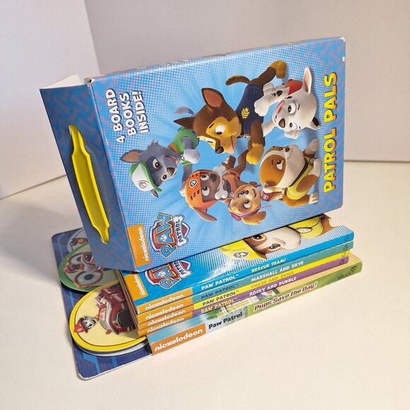 5 Paw Patrol Board Books 4 Pals w box Lot & Pups Save The Day Nickelodeon - Picture 8 of 8